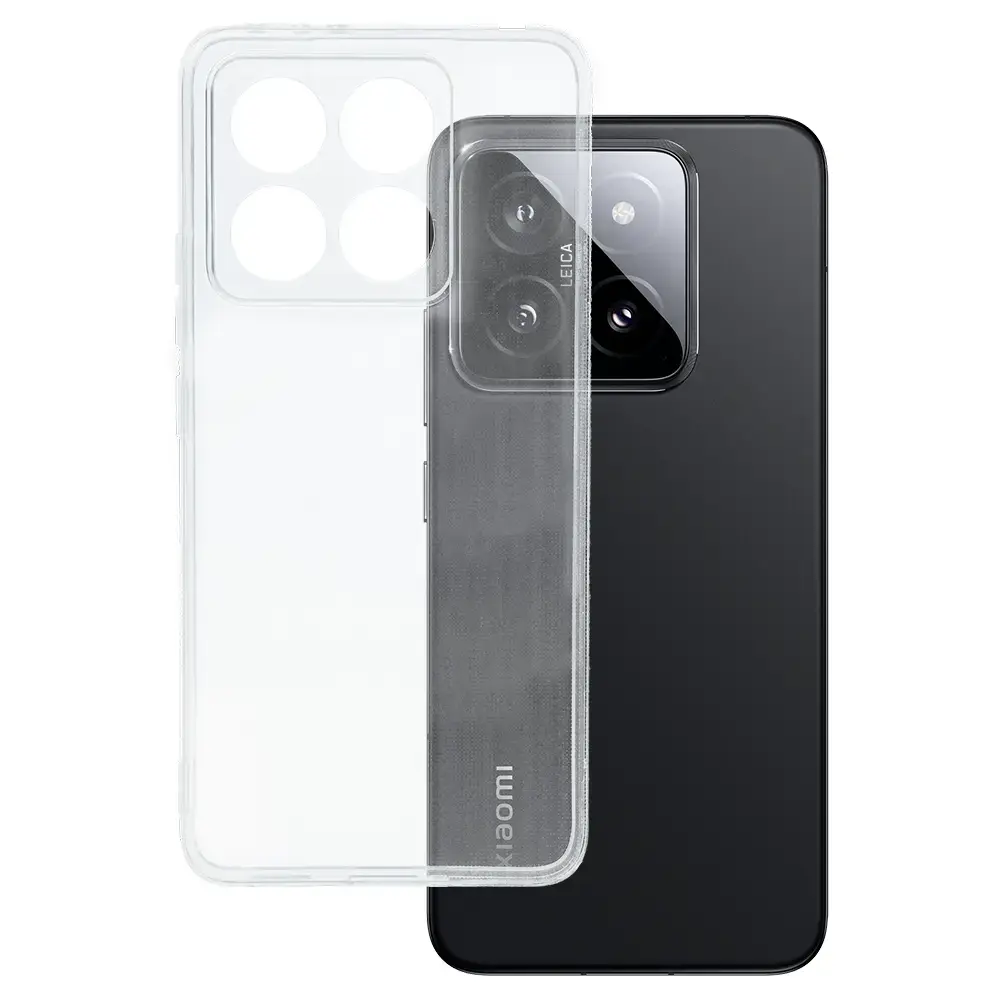 Back Case 2 mm Perfect for XIAOMI 14T TRANSPARENT