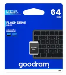 GOODRAM UPI2 Pendrive - 64GB USB 2.0 BLACK