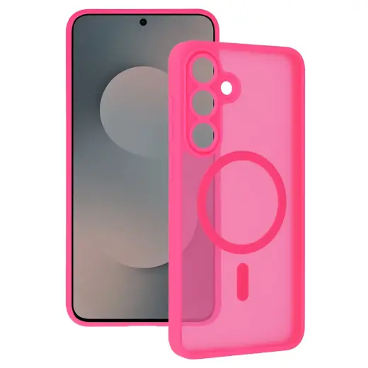 Tel Protect Aura Matte telefoni ümbris MagSafe toega Samsung Galaxy S25 FE (S731) roosa