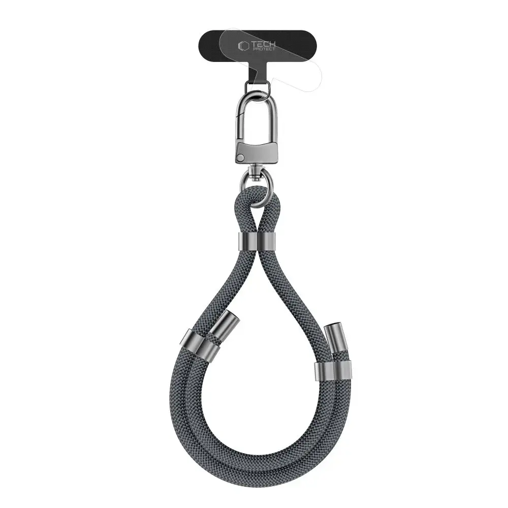 TECH-PROTECT C4S ROPE WRIST STRAP CRAYON GREY|SILVER