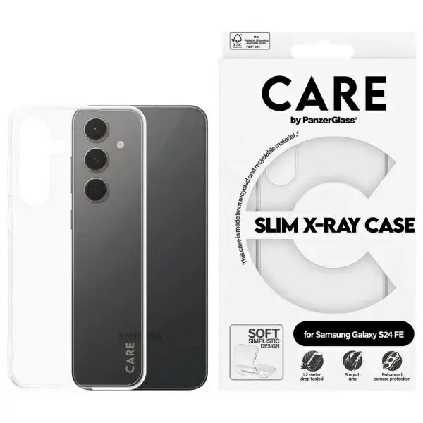 CARE by PanzerGlass Slim X-Ray Case Sam   S24 FE S721 przezroczysty|transparent 1963