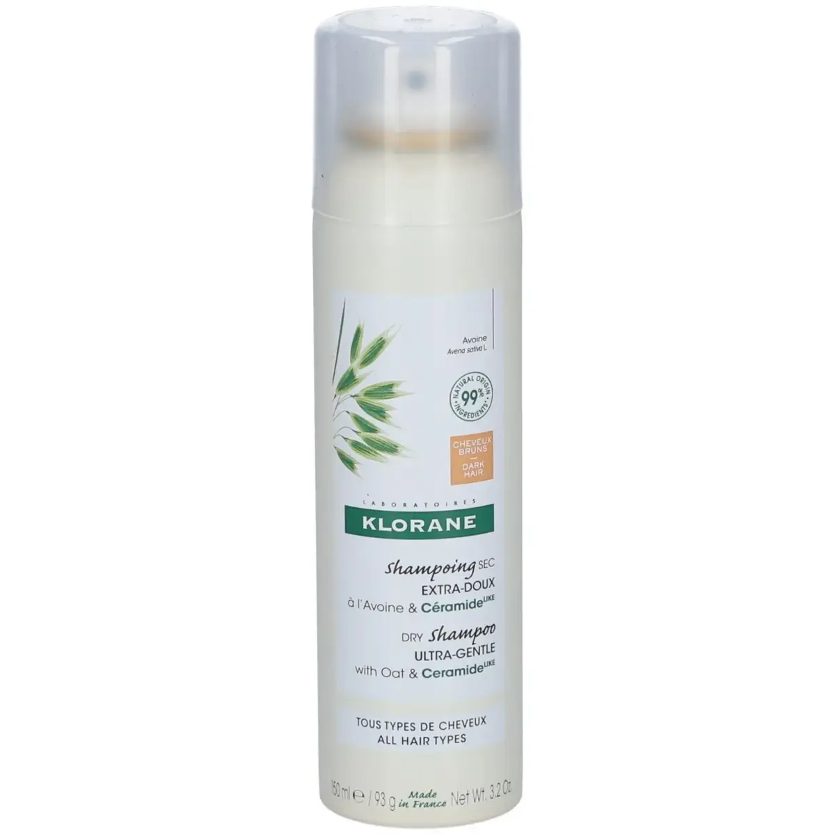 Klorane, Klorane, Hair Dry Shampoo, Tinted, 150 ml
