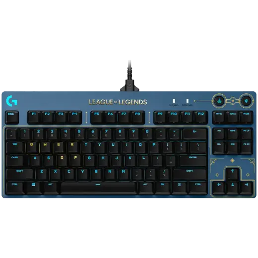 LOGITECH G PRO TKL LOL Corded Mechanical Gaming Keyboard - WAVE2 - US INT'L - USB - TACTILE