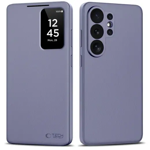 Tech-Protect Smart Wallet knyginio tipo telefono dėklas Samsung Galaxy S26 Ultra (S948) violetinis