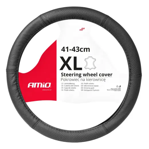 Steering wheel cover Leather Series SWC-50-XL (41-43cm)