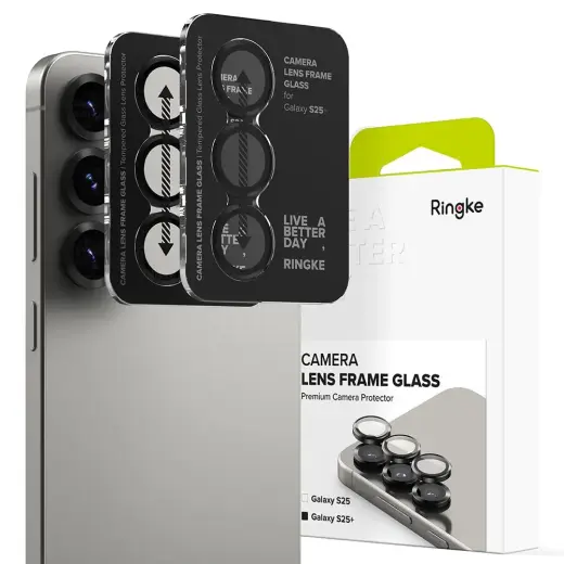 RINGKE CAMERA FRAME PROTECTOR 2-PACK GALAXY S25+ PLUS BLACK
