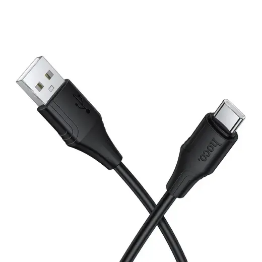 Hoco X124 datu pārraides un uzlādes vads | USB-A uz USB-C | 15W | 1m | melns