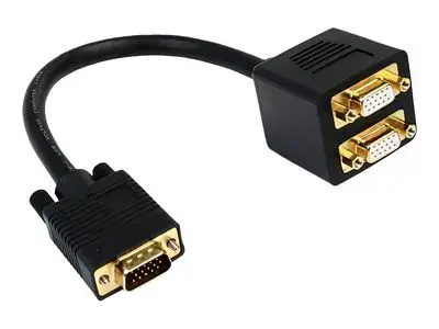 StarTech.com 1 ft. VGA to VGA Splitter Cable - M|F Dual Monitor Video Cable Splitter (VGASPL1VV) - VGA splitter - 30 cm