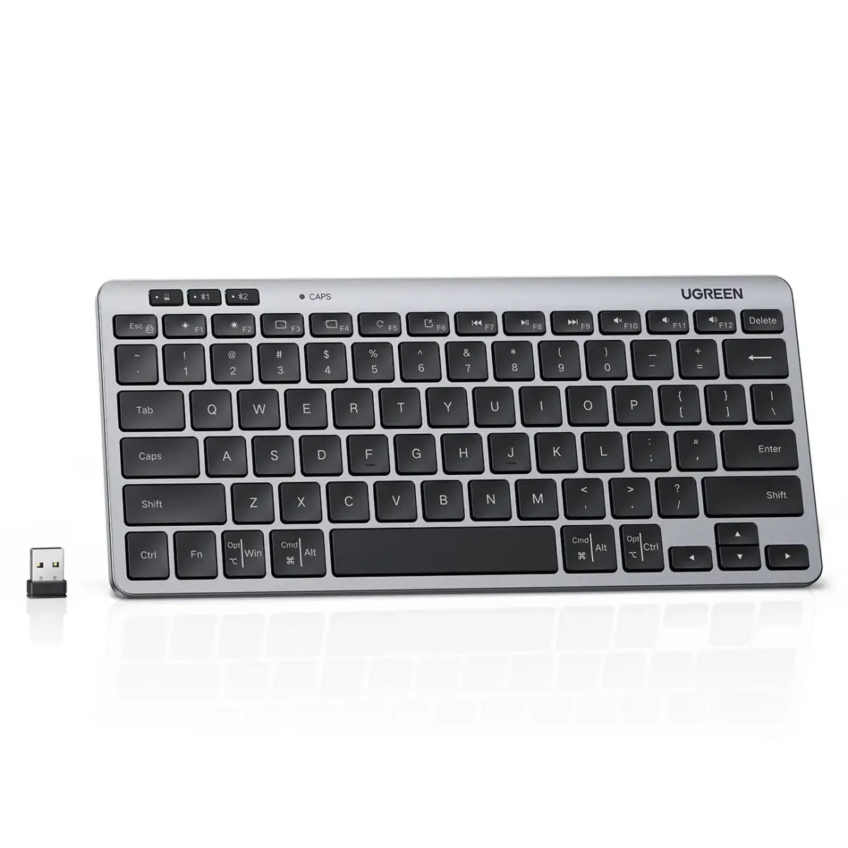 Ugreen Wireless Bluetooth 5.3 Keyboard for 3 Devices - Gray