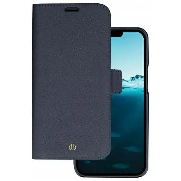 dbramante 1928 New York 2-in-1 grāmatveida maciņš telefonam iPhone 14 Pro zils