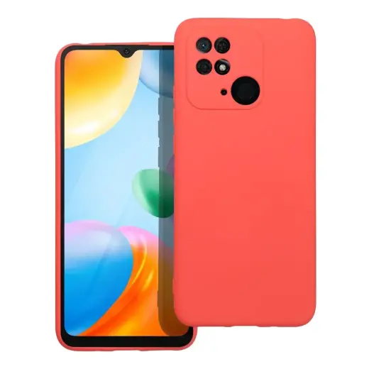 SILICONE case for XIAOMI Redmi 10C peach