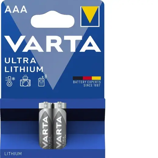 Varta Ultra Lithium AAA Battery 2pcs