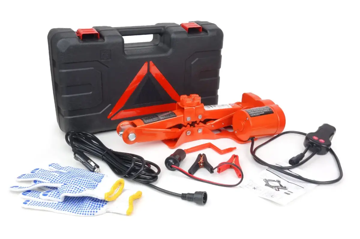 Electric Scissor jack with remote and repair KIT 3T 12V AMIO-02406