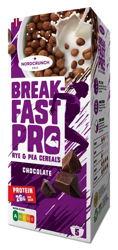 Breakfast Pro rudzu un zirņu bumbiņas ar šokolādi, 150g