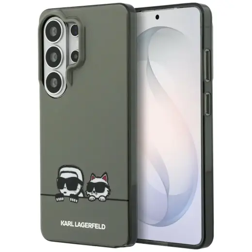 Karl Lagerfeld IML Peekaboo Karl&Choupette чехол с поддержкой MagSafe для телефона Samsung Galaxy S26 Ultra (S948) чёрный