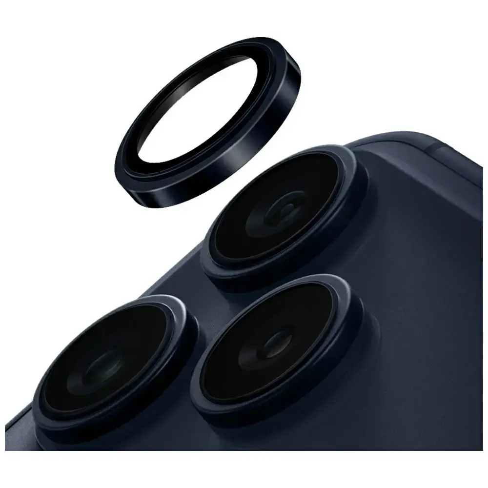 UNIQ Optix Prime Camera Lens Protector for iPhone 17 Pro / iPhone 17 Pro Max with Applicator Navy Bl