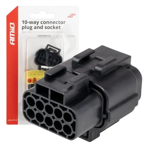 Connector plug and socket set 10 PIN 2.2mm AMIO-04351