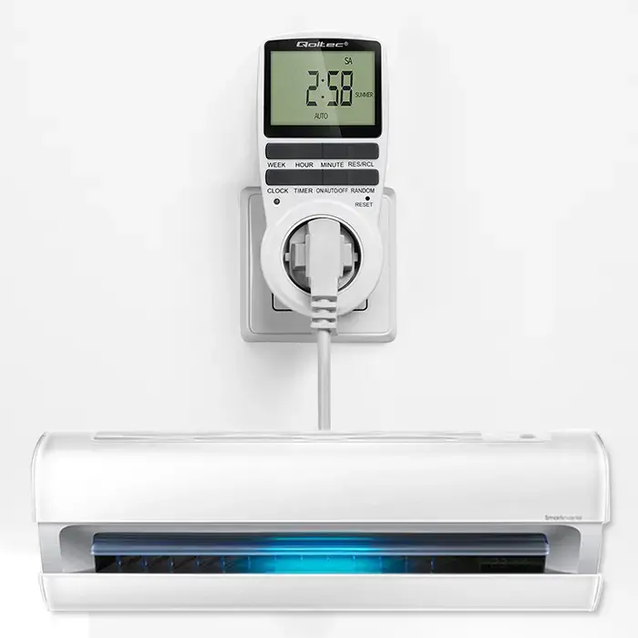 Qoltec Electronic Timer PC0628 | 3680W | 16A | LCD