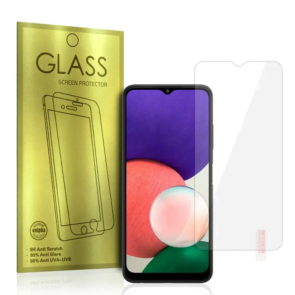 Gold aizsargstikls telefona ekrānam Galaxy A22 5G