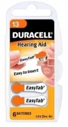 Baterijas Duracell Activair 312 6 pack 1.45V