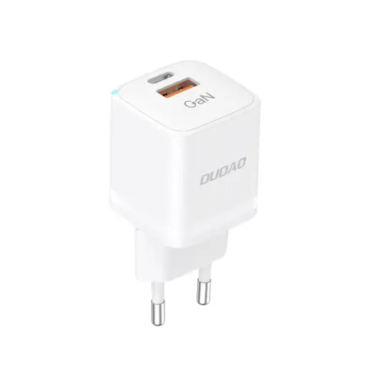 Dudao A13Pro tīkla lādētājs | 33W | GaN, PPS | USB-C, USB-A | balts
