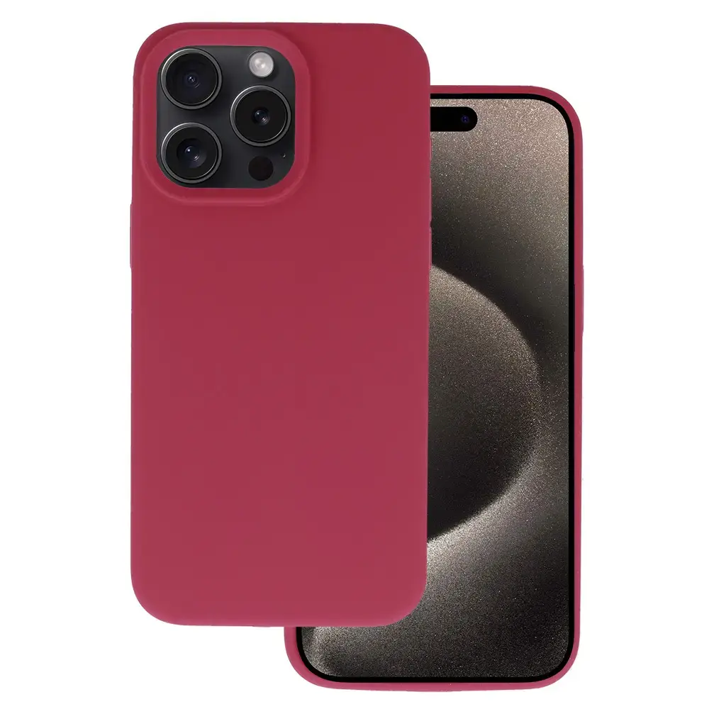 Silicone Lite Case for Xiaomi Redmi Note 8 Pro burgundy