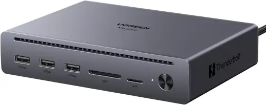Dokēšanas stacija 10in1 Thunderbolt 5 (USB-C) - 2xTBT5 DisplayPort, RJ45, USB3.0 Maxidok Revodok U712 UGREEN