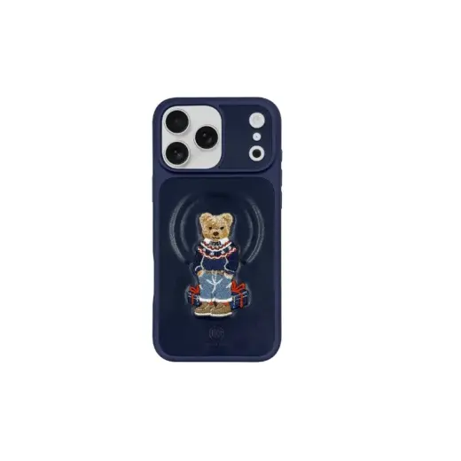 Zuck Bear Aristo maciņš telefonam iPhone 17 Pro Max zils