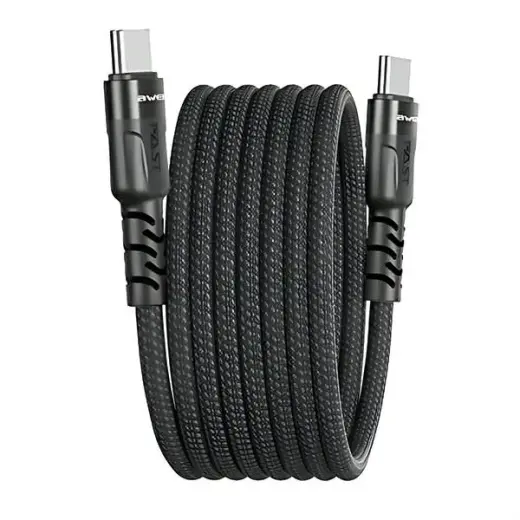 AWEI CL-166T data transfer and charging cable | USB-C to USB-C | black