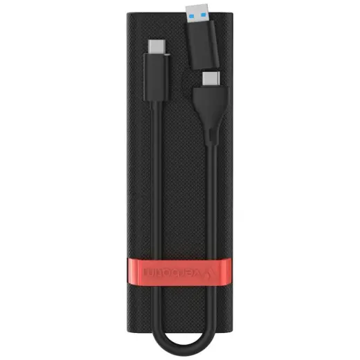 Verbatim M.2 NVMe USB 3.2 Gen 2 SSD Enclosure with USB A/USB C Cable Black 32261