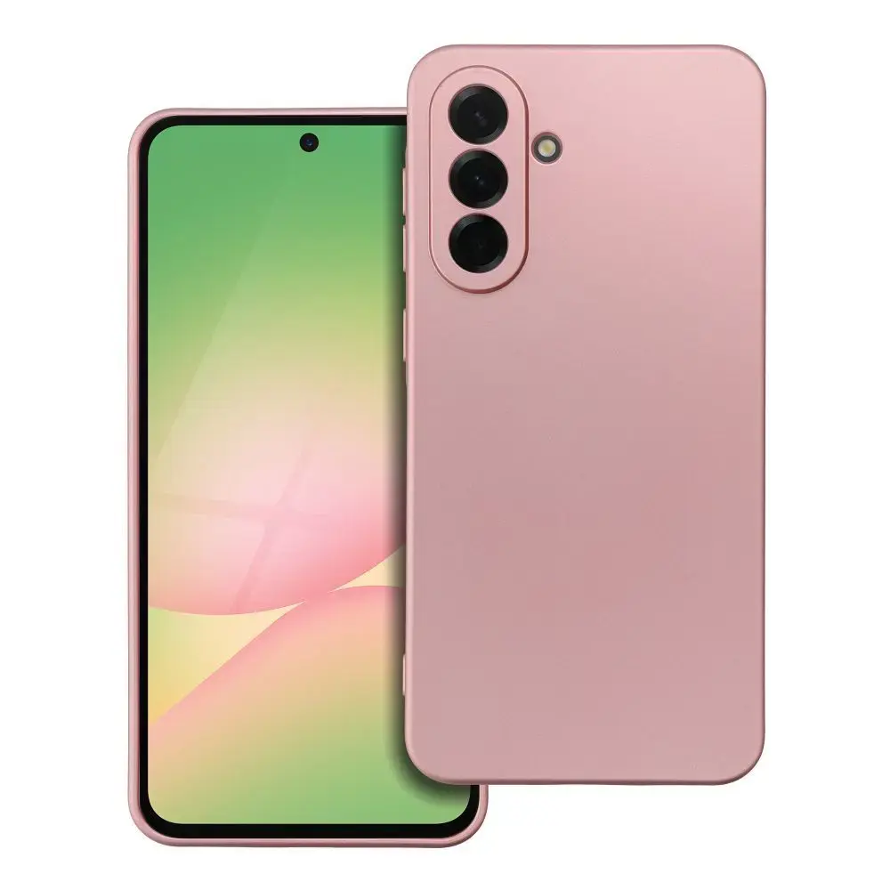 Metallic maciņš telefonam Samsung Galaxy A56 (A566) rozā