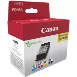 Tintes kasete Canon CLI-581 Multipack Black/Cyan/Magenta/Yellow