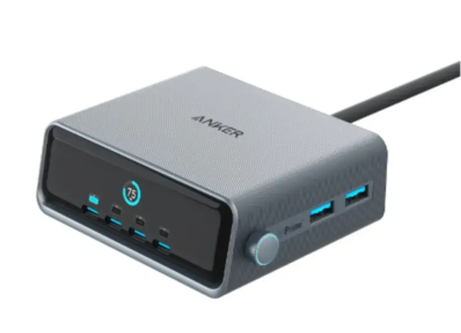 Ładowarka Prime 250W 4xUSB-C 2xUSB-A Black