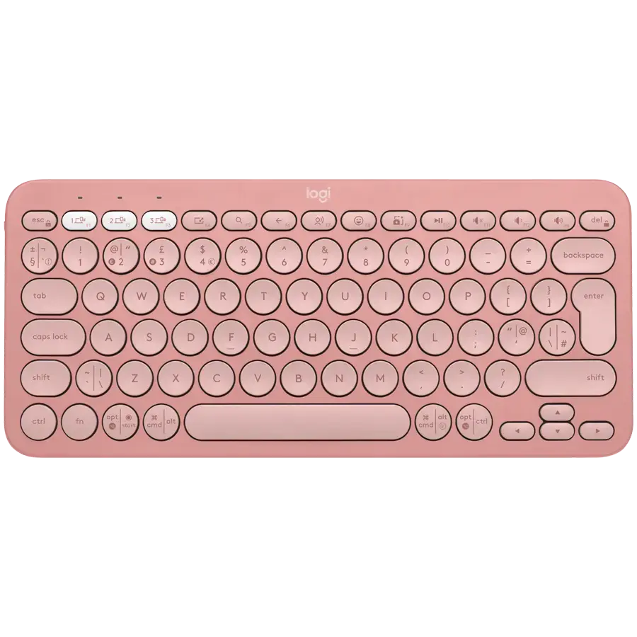 LOGITECH K380S Bluetooth Keyboard - TONAL ROSE - UK