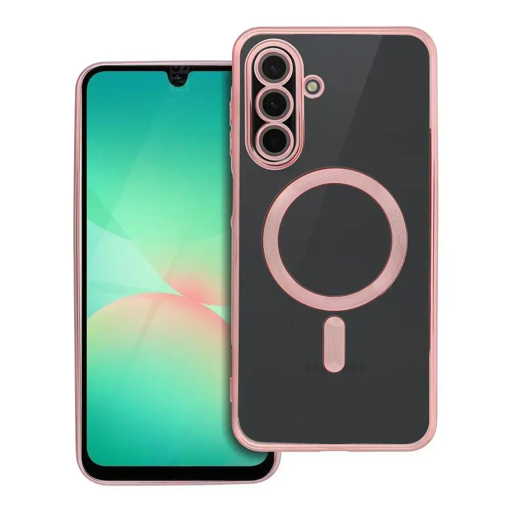 Electro Mag maciņš ar MagSafe atbalstu telefonam Samsung Galaxy A26 5G (A266) rozā