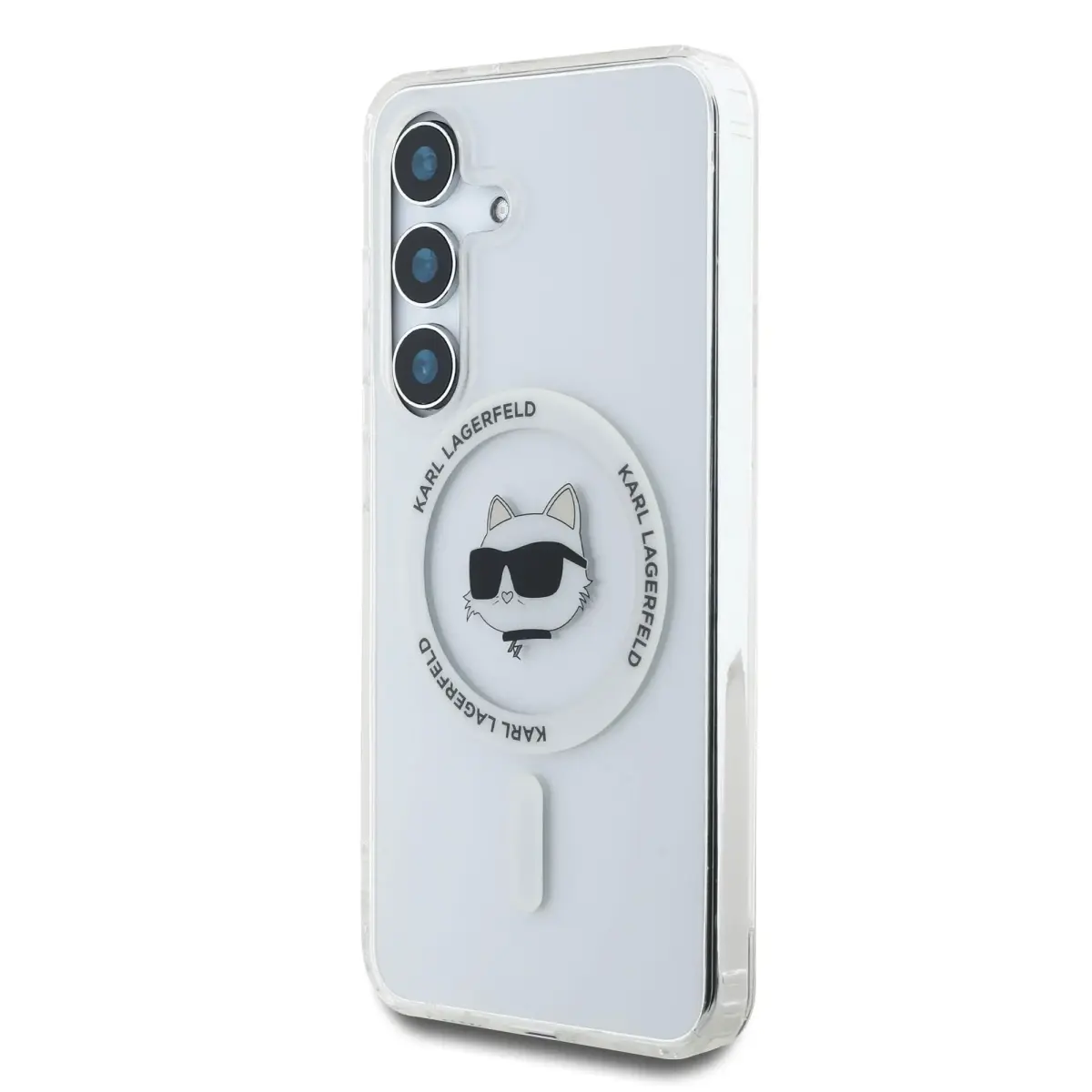 Karl Lagerfeld IML Choupette Head MagSafe Case for Samsung Galaxy S25 Transparent