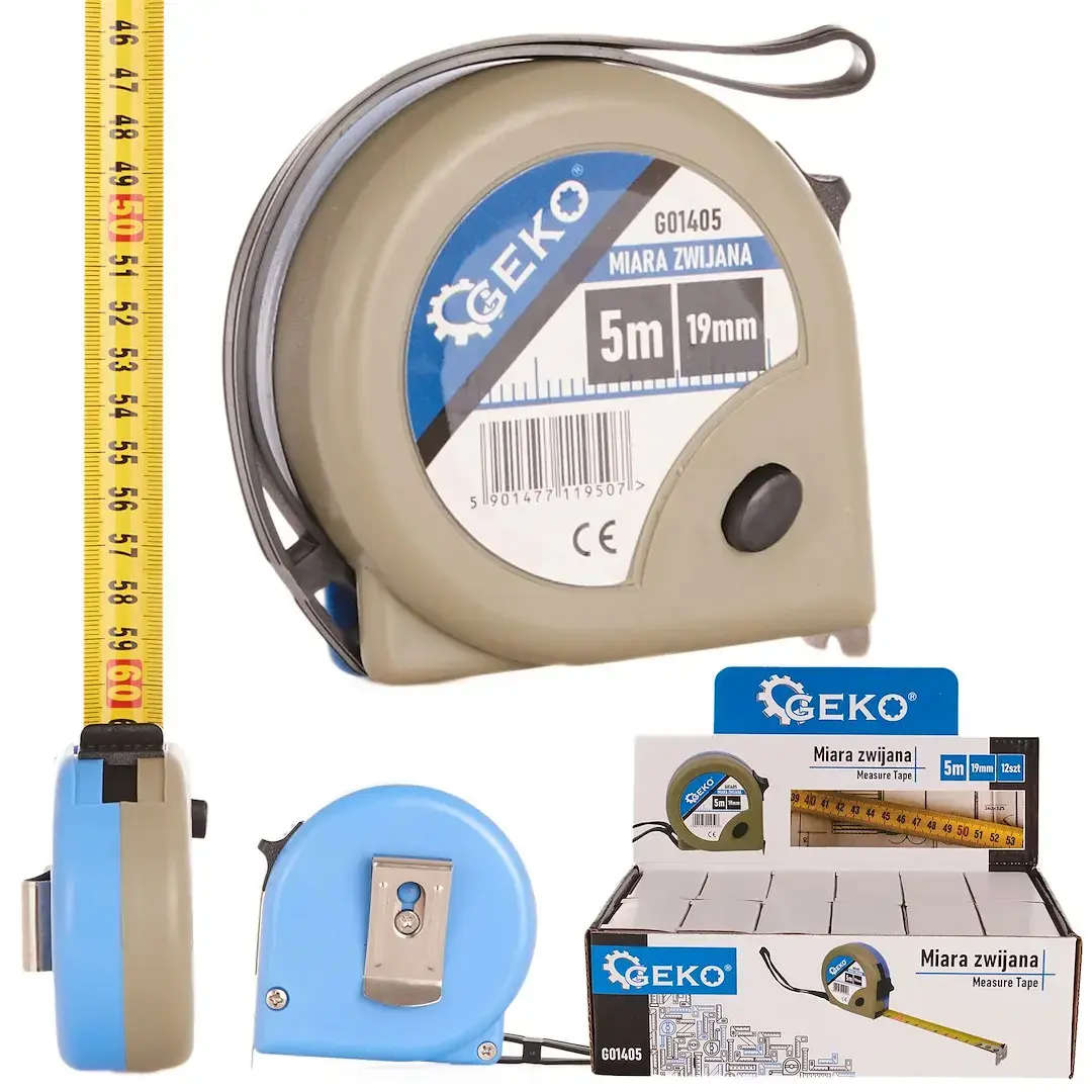 GEKO Measuring Tape 5m x 19mm x 0,115mm