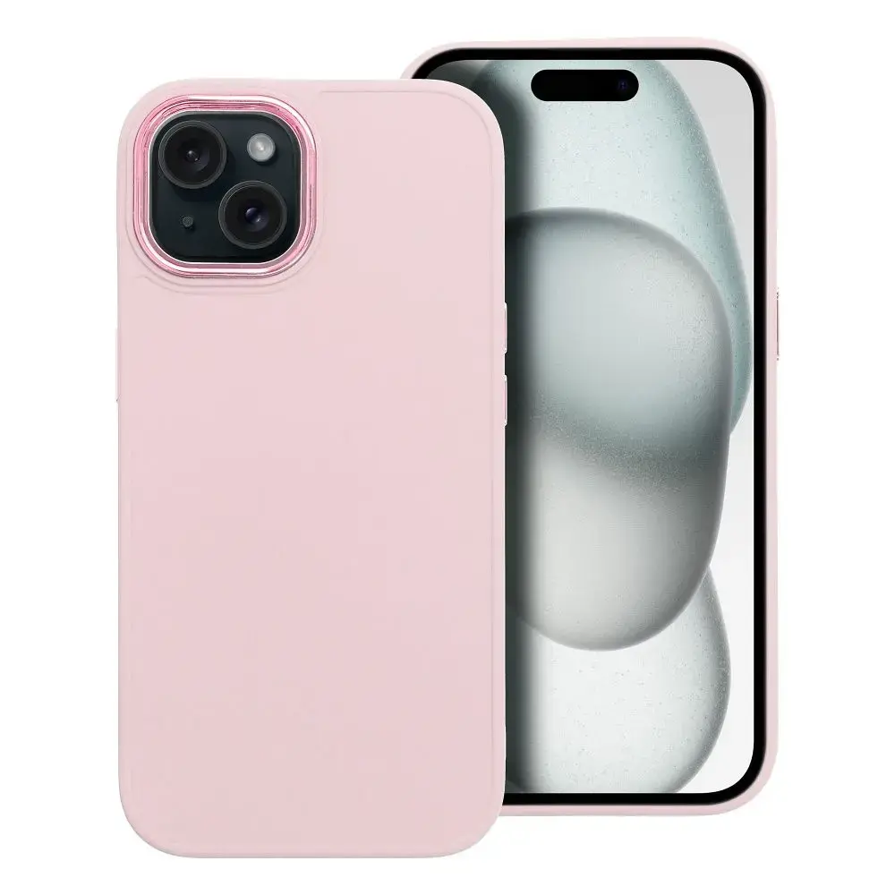 FRAME maciņš telefonam iPhone 15 rozā