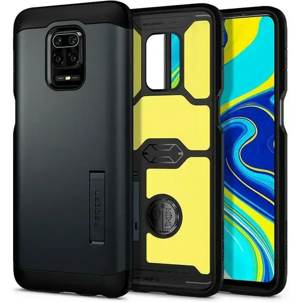 Spigen Tough Armor ümbris mudelitele Xiaomi Redmi Note 9S, 9 Pro, 9 Pro Max, metallihall
