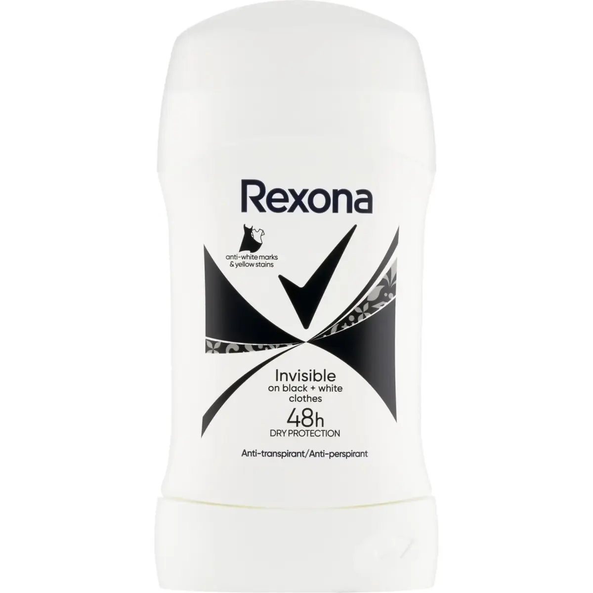 Rexona, Deodorante, Stick Women 50ml Invisible Black and White Deodorant (Stick, 50ml)