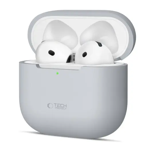 TECH-PROTECT SILICONE APPLE AIRPODS 4 CRAYON GREY