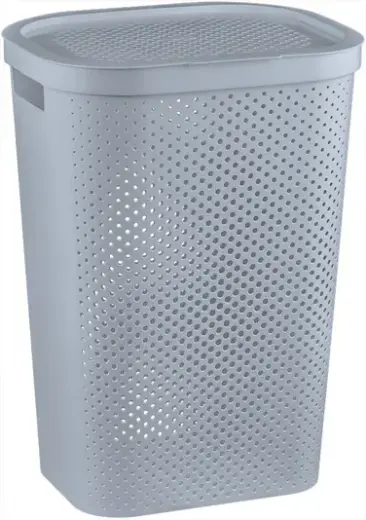Veļas kaste Infinity Recycled 60L 44x35x60cm pelēka