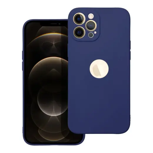 Soft telefono dėklas iPhone 12 Pro Max tamsiai mėlynas