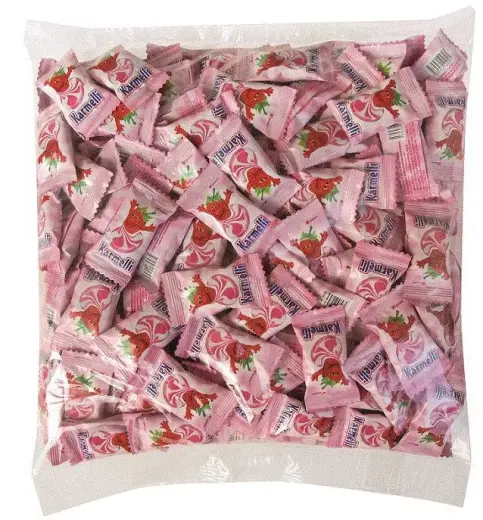 Karameles JEDNOSC ar zemeņu un krējuma garšu, 1kg