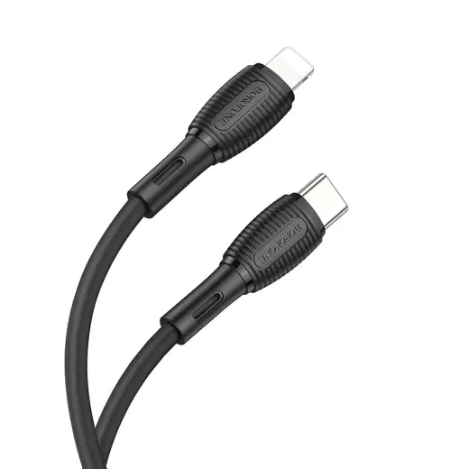 Borofone BX86 Advantage data transfer and charging cable | USB-C to Lightning | 20W | 1m | black