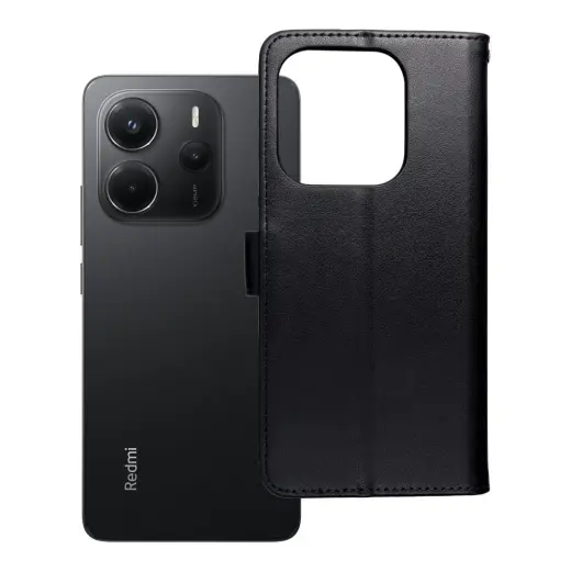 MEZZO Book case for XIAOMI Redmi Note 14 4G (GLOBAL - 164,84mm x 78,15mm x 8,16mm) teddy bear black
