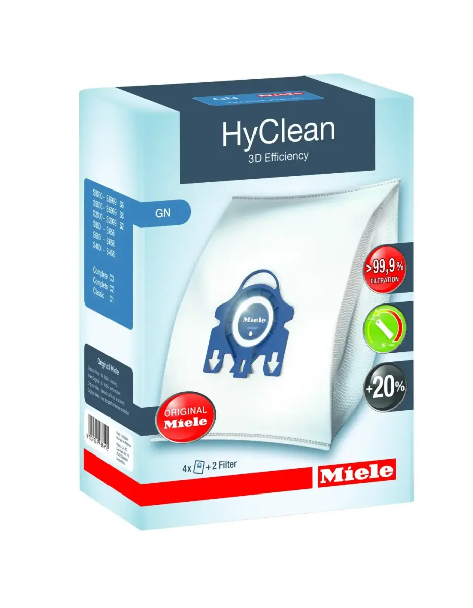 MIELE Putekļsūcēja maisiņi 4 gab. (09917730) GN HyClean