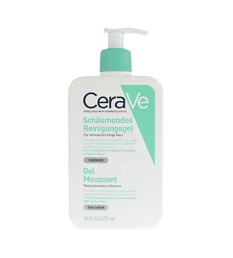 CeraVe Foaming Cleanser cleansing foaming gel for normal to oily skin 473 ml