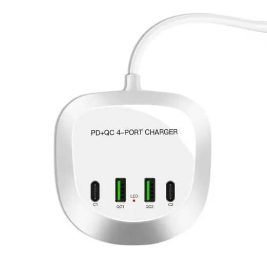 Travel T3P+ tīkla lādētājs | 40W | QC, PD | USB-C, USB-A | balts