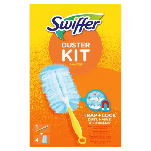 Swiffer Putekļu slota standarta Starter paka +4 rezerves